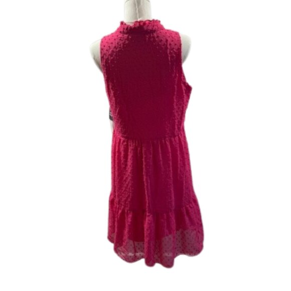 Sandra Darren Pink Textured Sleeveless Dress – Size M NWT - Picture 5 of 8